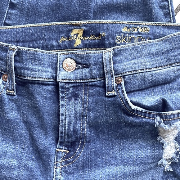 7 for all mankind the ankle skinny jeans - Picture 4 of 8